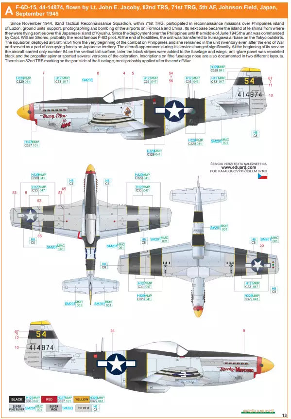 Eduard 82103 F-6D/K ProfiPACK, 1:48