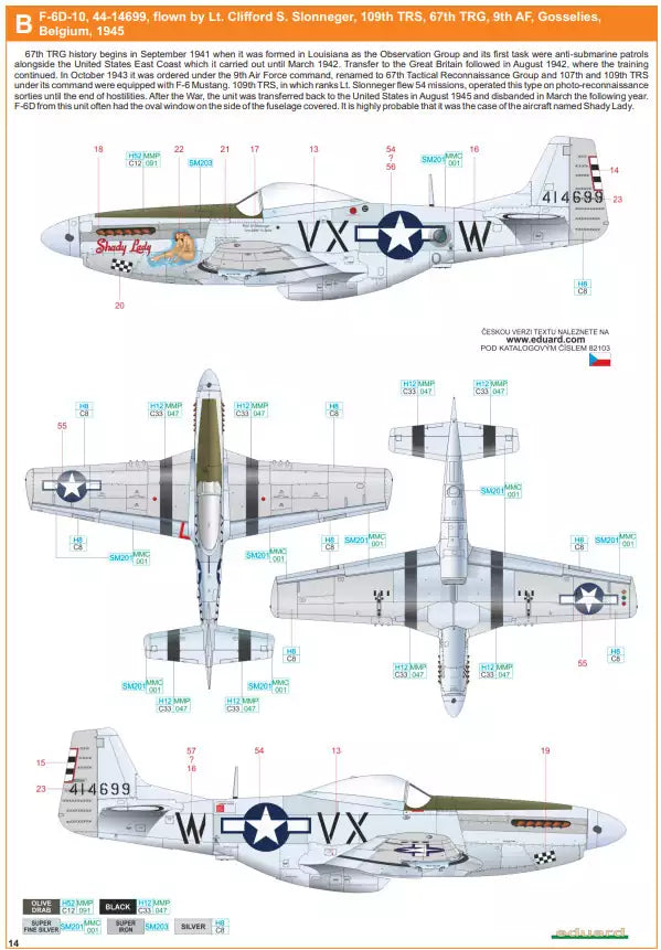 Eduard 82103 F-6D/K ProfiPACK, 1:48