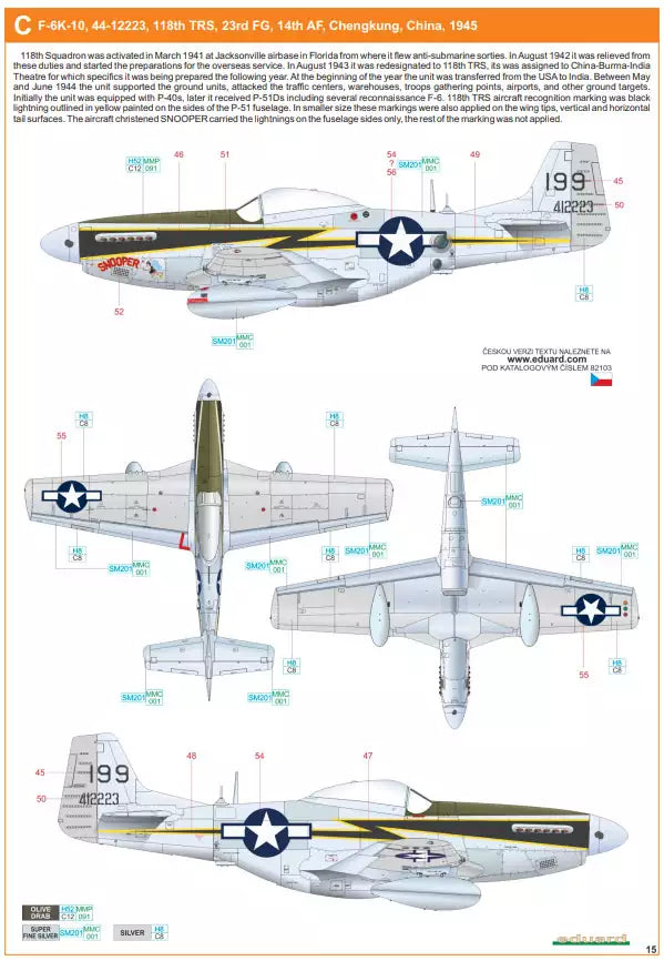 Eduard 82103 F-6D/K ProfiPACK, 1:48