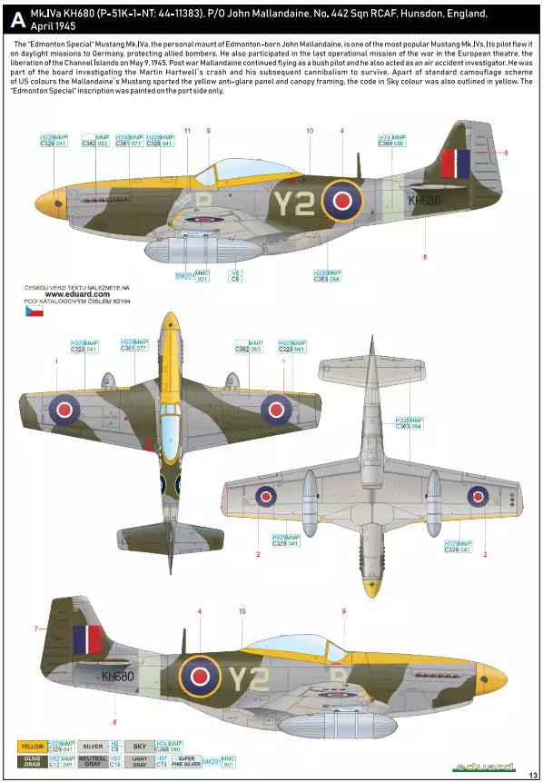 Eduard 82104 Mustang Mk.IV - ProfiPACK edition, 1:48