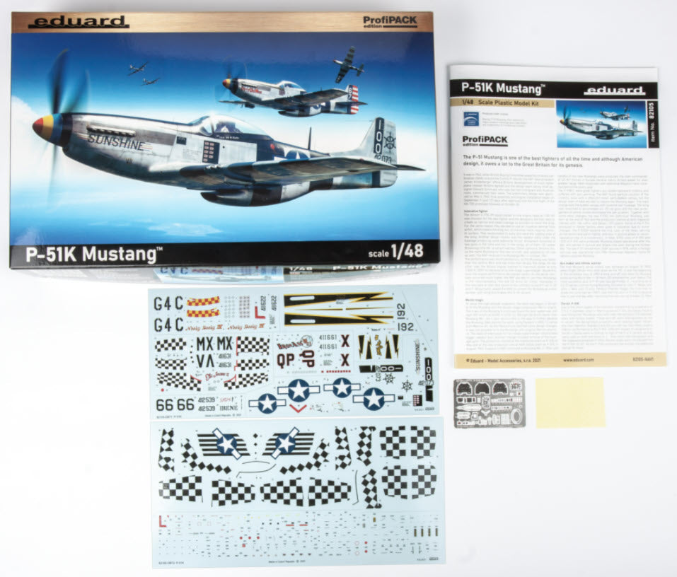 Inhalt: Eduard 82105 P-51K Mustang - ProfiPACK edition, 1:48