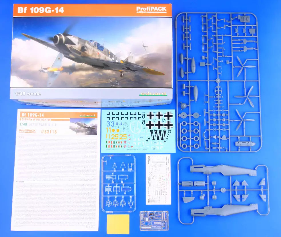 Inhalt: Eduard 82118 Messerschmitt Bf 109G-14, ProfiPACK edition, 1:48
