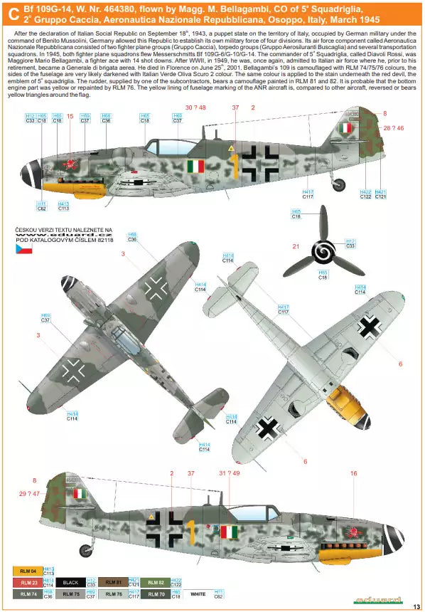 Eduard 82118 Messerschmitt Bf 109G-14, ProfiPACK edition, 1:48