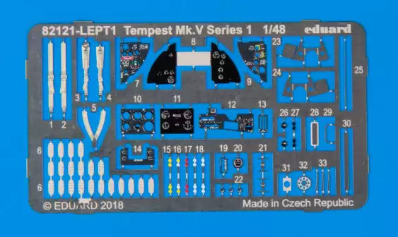 Eduard 82121 Tempest Mk.V series 1 ProfiPACK edition, 1:48