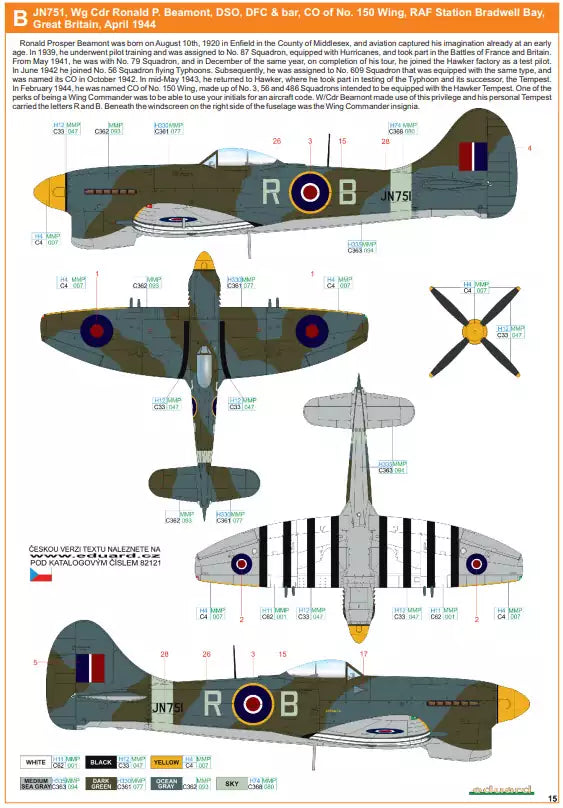 Eduard 82121 Tempest Mk.V series 1 ProfiPACK edition, 1:48