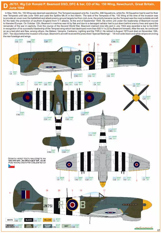 Eduard 82121 Tempest Mk.V series 1 ProfiPACK edition, 1:48