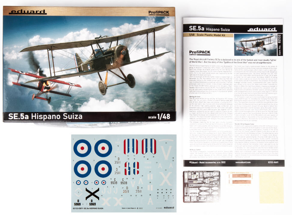 Inhalt: Eduard 82132 SE.5a Hispano Suiza - ProfiPACK edition, 1:48