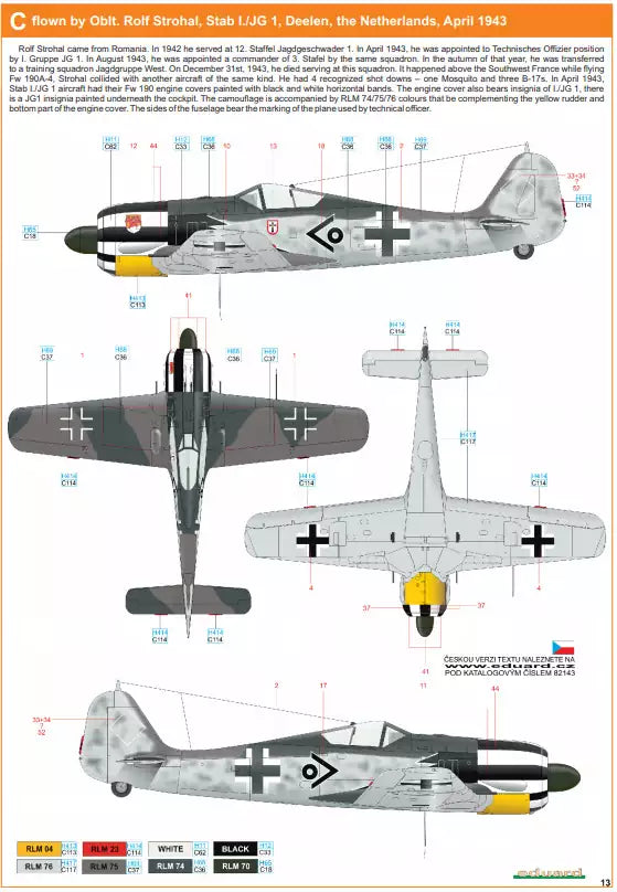 Eduard 82143 Focke-Wulf Fw 190A-5 light fighter, ProfiPACK edition, 1:48