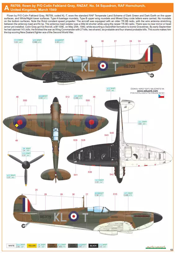 Eduard 82151 Spitfire Mk. Ia, ProfiPACK edition, 1:48