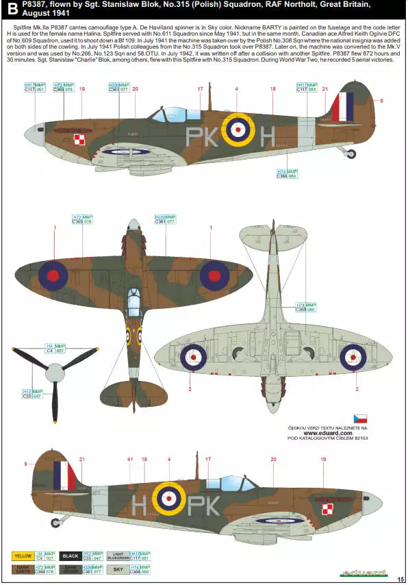 Eduard 82153 Spitfire Mk.IIa, ProfiPACK edition, 1:48