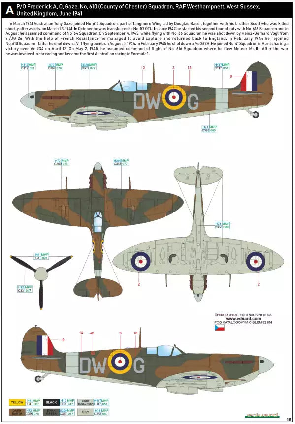 Eduard 82154 Spitfire Mk.IIb, ProfiPACK edition, 1:48