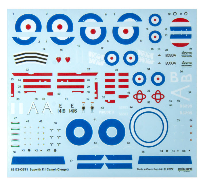 Eduard 82172 Sopwith F.1 Camel (Clerget) - ProfiPACK edition, 1:48