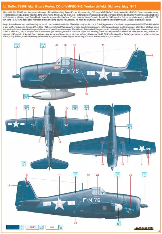 Eduard 8226 Grumman F6F-5N Nightfighter, ProfiPACK edition, 1:48