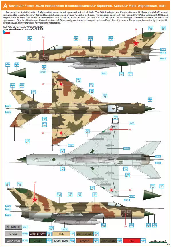 Eduard 8238 MiG-21R ProfiPACK edition, 1:48