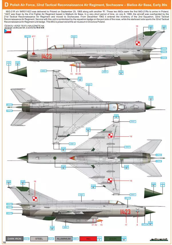 Eduard 8238 MiG-21R ProfiPACK edition, 1:48