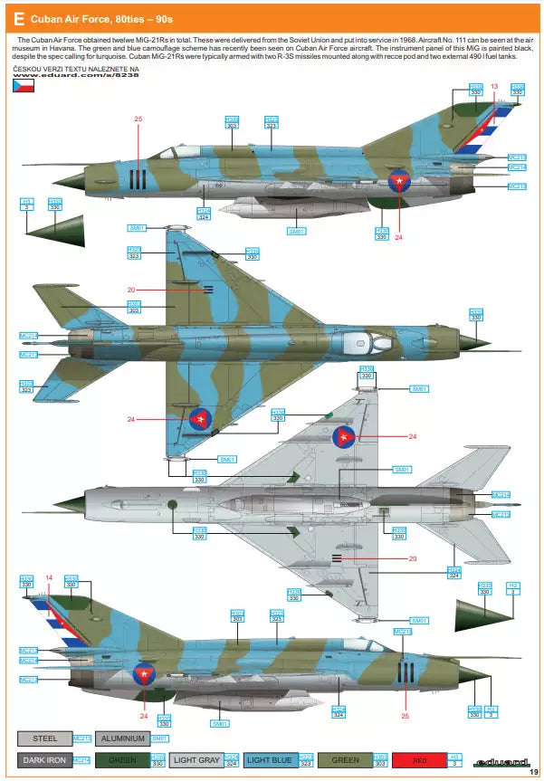 Eduard 8238 MiG-21R ProfiPACK edition, 1:48