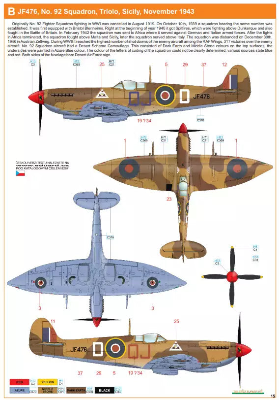 Eduard 8287 Spitfire HF Mk.VIII, ProfiPACK edition, 1:48