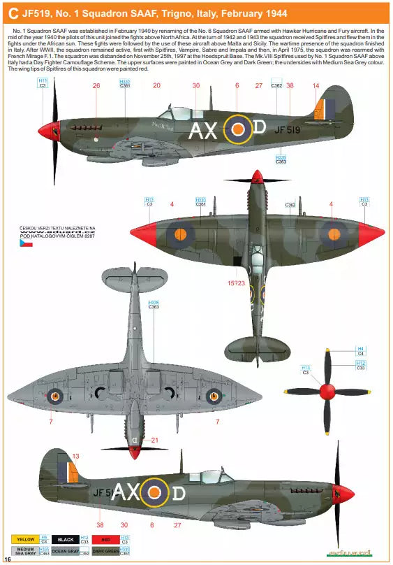 Eduard 8287 Spitfire HF Mk.VIII, ProfiPACK edition, 1:48