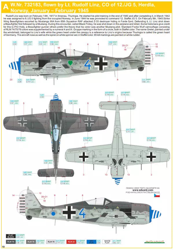 Eduard 84122 Focke-Wulf Fw 190A-8, Weekend edition, 1:48