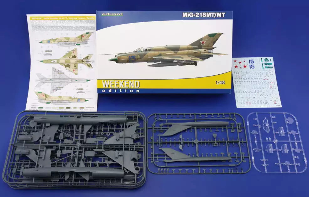 Inhalt: Eduard 84129 MiG-21SMT/MT, Weekend edition, 1:48