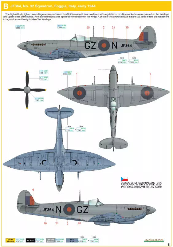 Eduard 84132 Supermarine Spitfire HF Mk. VIII, Weekend edition, 1:48