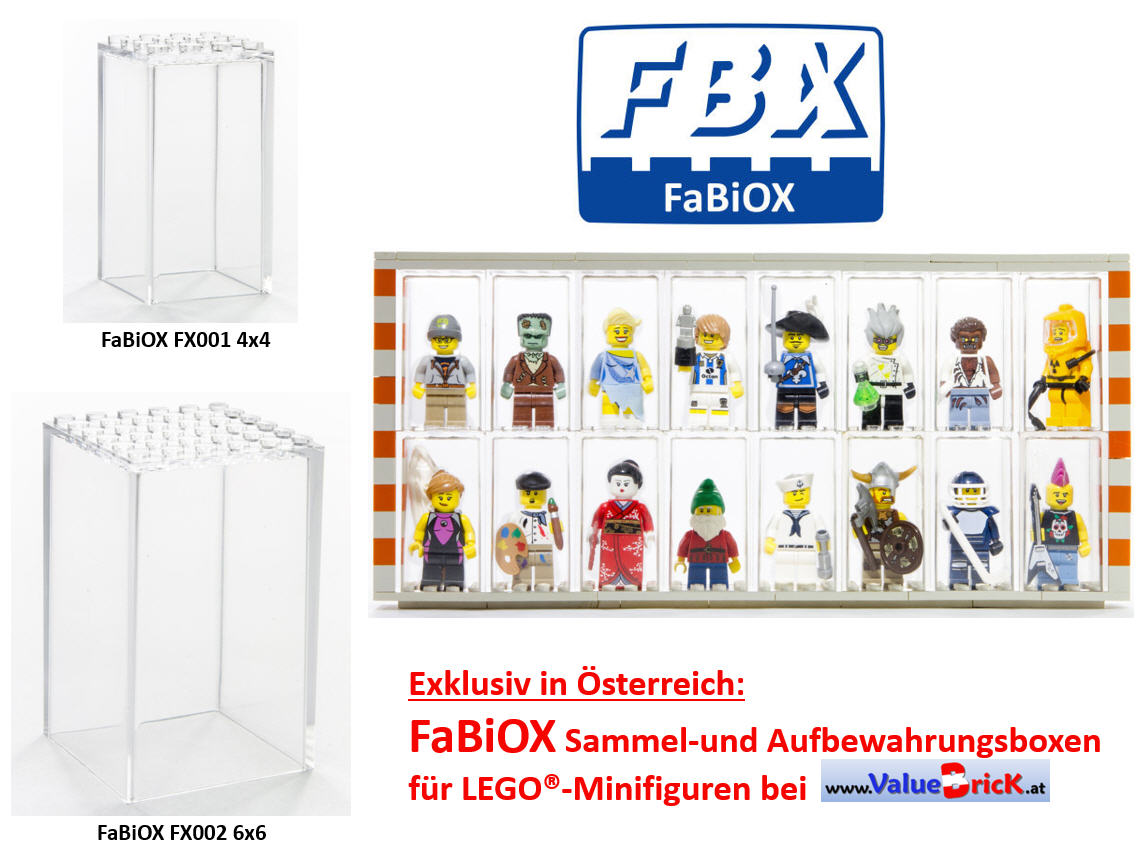 fabiox, vitrine für lego minifiguren