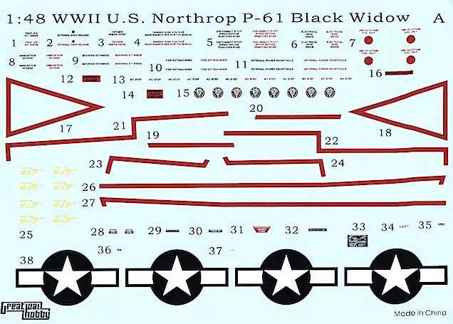 Great Wall Hobby L4810 Northrop P-61B "Black Widow"- Last Shoot Down 1945, 1:48