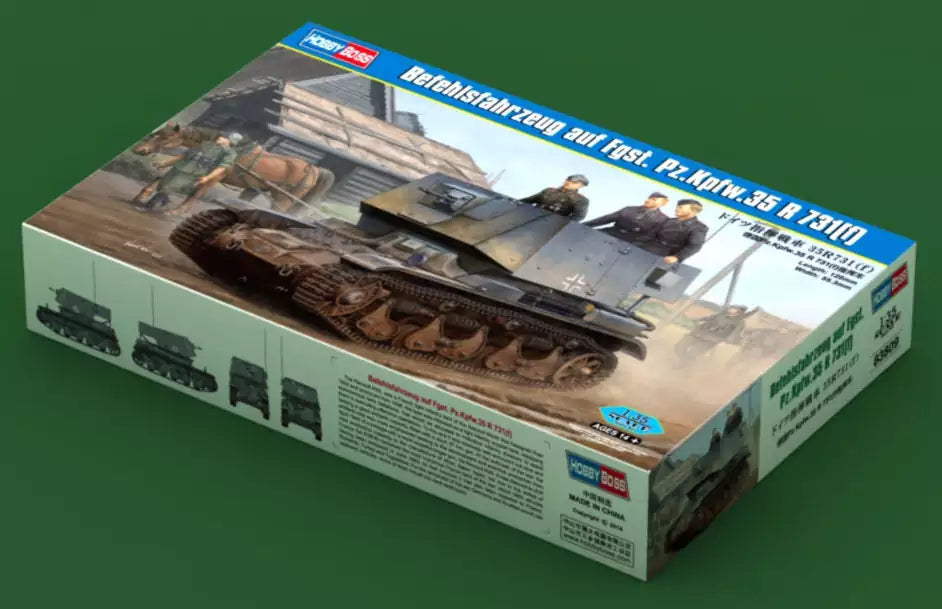 Inhalt: Hobby Boss 83809 Befehlsfahrzeug auf Fgst.Pz.Kpfw. 35 R 731(f), 1:35
