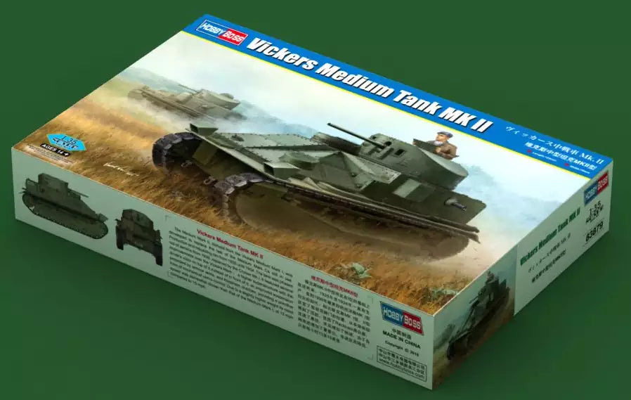 Inhalt: Hobby Boss 83879 Vickers Medium Tank MK II, 1:35