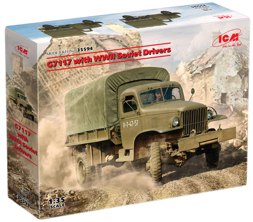 ICM 35594 G7117 with WWII Soviet Drivers, 1:35