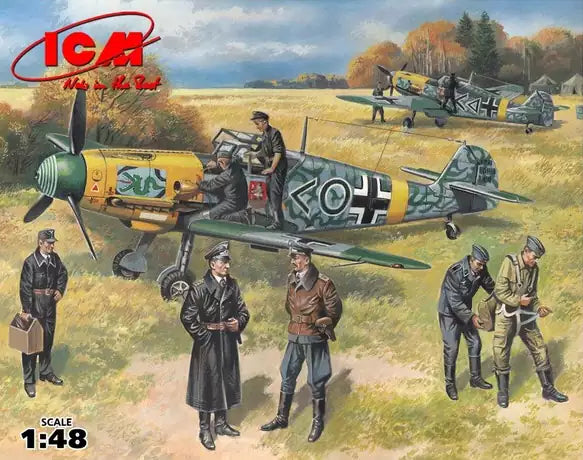 ICM 48803 Bf 109F-2 with German Pilots & Ground Personnel, 1:48