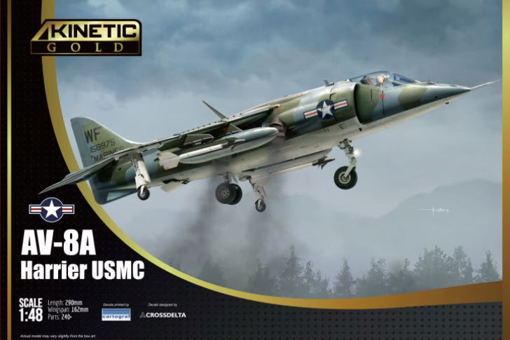 Kinetic K48072 AV-8A Harrier USMC, 1:48