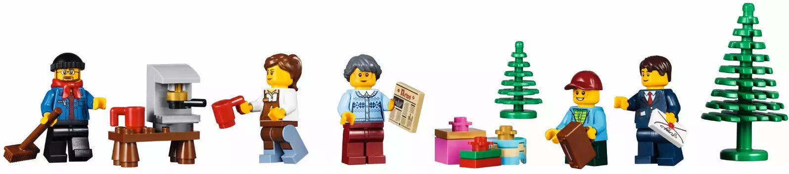 Minifiguren: LEGO Creator 10259 Winterlicher Bahnhof
