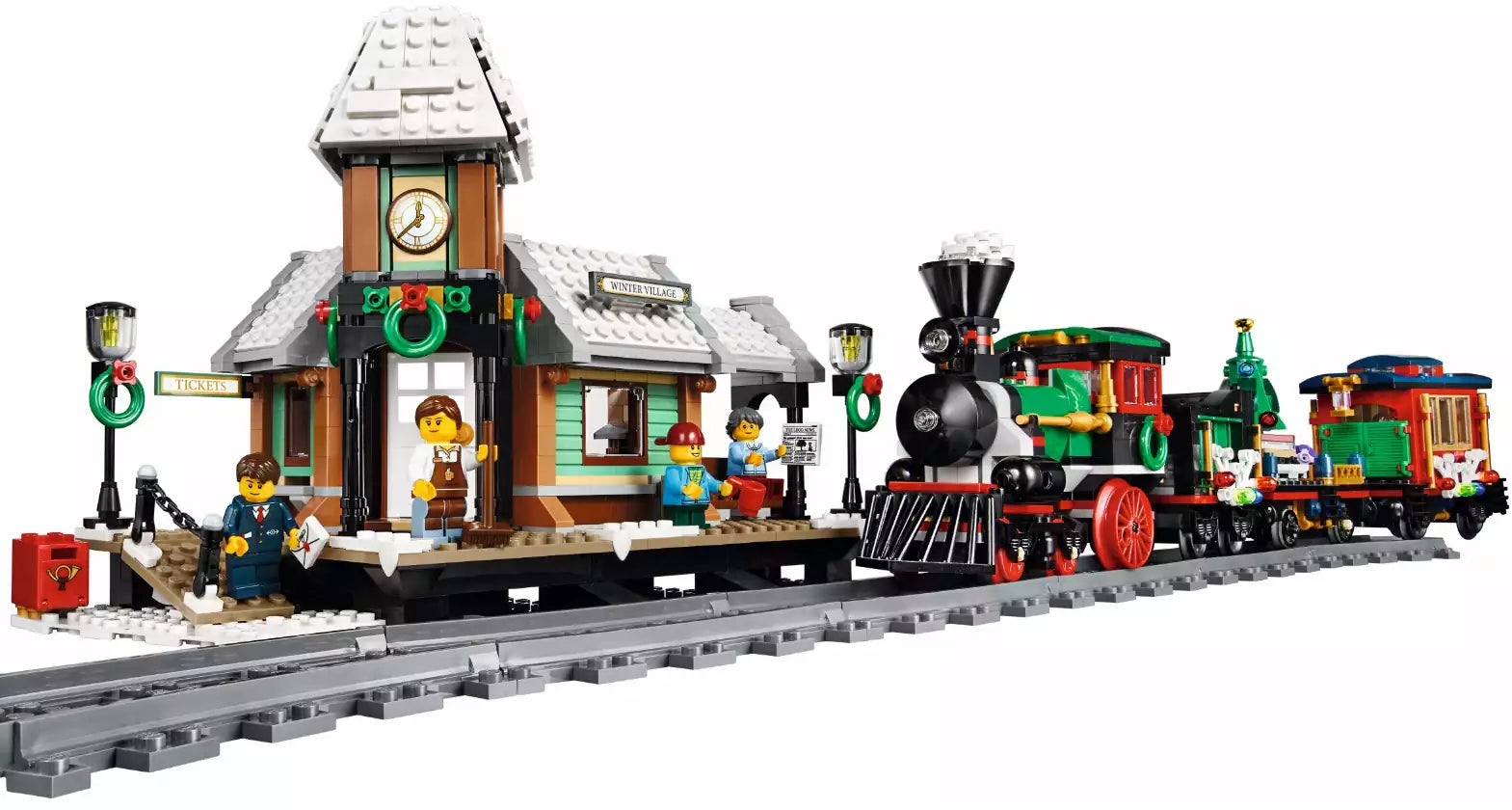 Detail 1: LEGO Creator 10259 Winterlicher Bahnhof