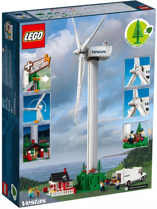 Box Rückansicht: LEGO Creator 10268 Vestas Windkraftanlage