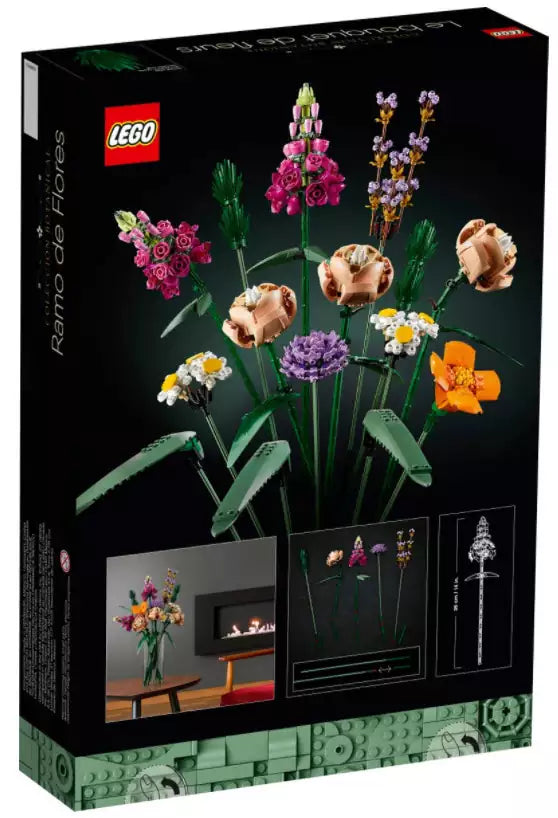 Box Rückansicht: LEGO Creator 10280 Blumenstrauß