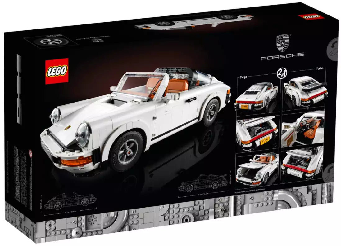 Box Rückansicht: LEGO Icons 10295 Porsche 911