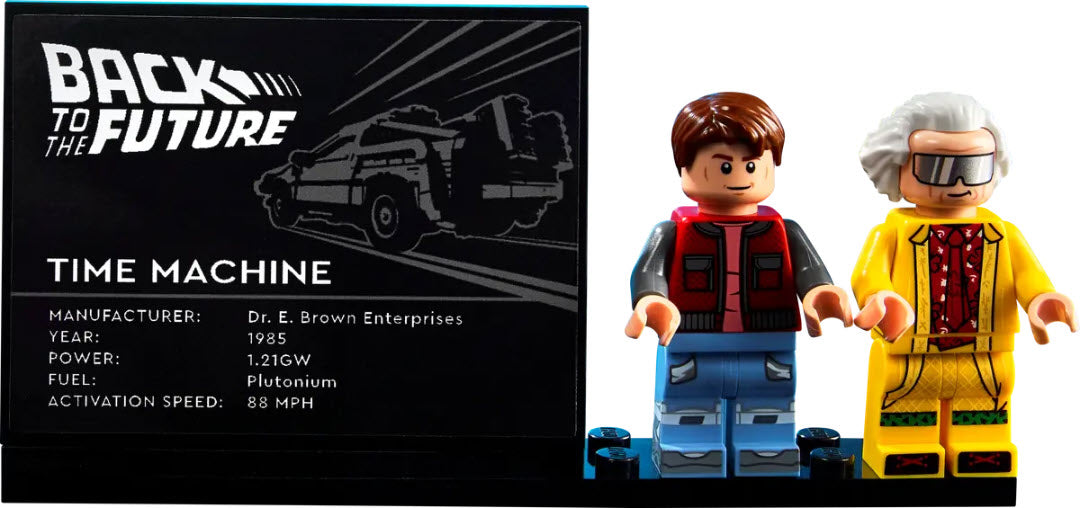 Detail 1: LEGO Icons 10300 Die Zeitmaschine aus Zurück in die Zukunft
