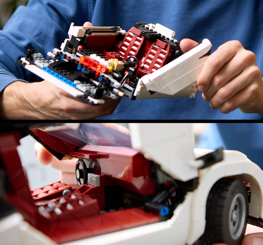 Detail 3: LEGO Icons 10337 Lamborghini Countach 5000 Quattrovalvole