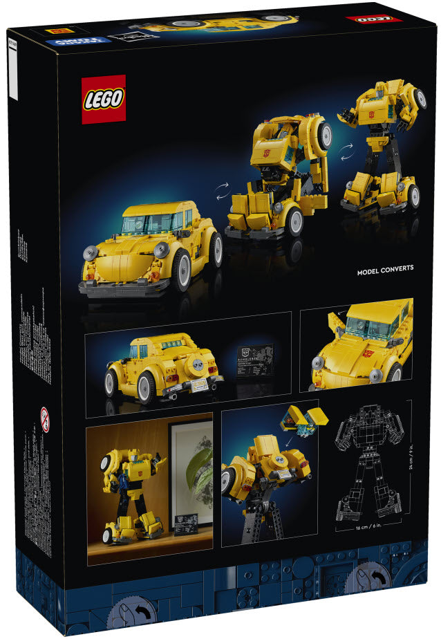 Box Rückseite: LEGO Icons 10338 Bumblebee