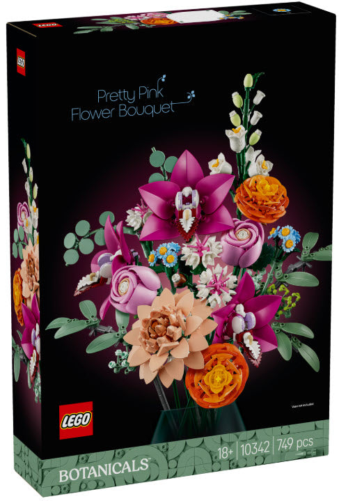 LEGO Botanicals 10342 Schöner Rosafarbener Blumenstrauß