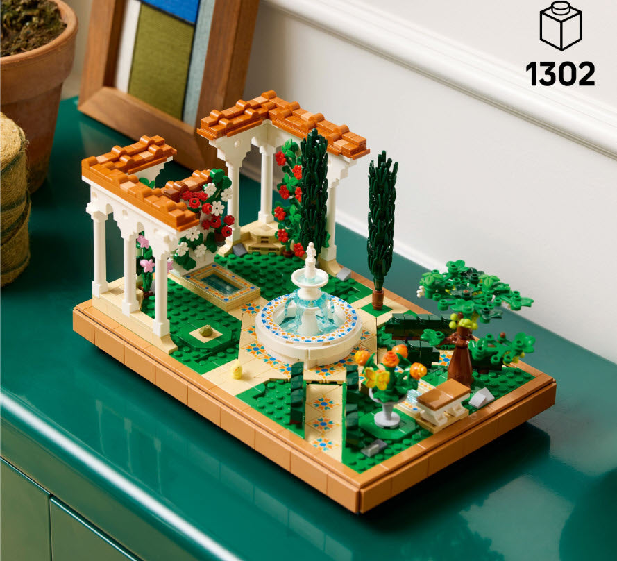 Detail 3: LEGO Icons 10359 Springbrunnengarten