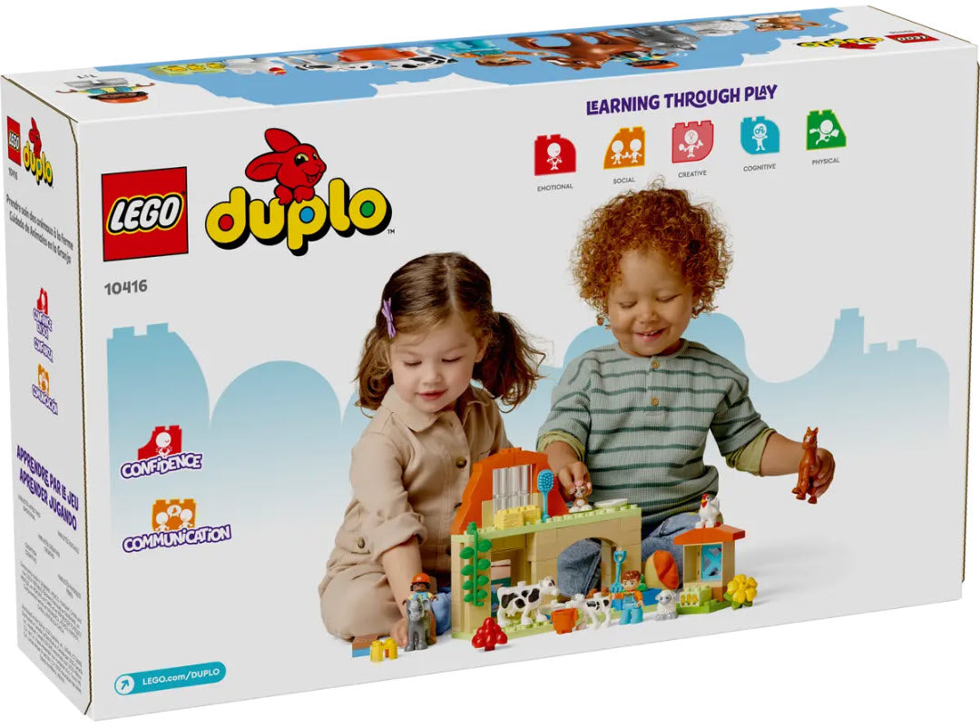Box Rückansicht: LEGO DUPLO 10416 Tierpflege auf dem Bauernhof