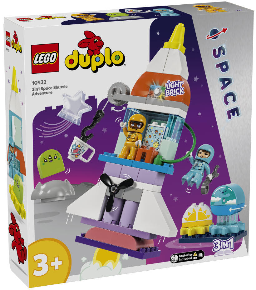 LEGO DUPLO 10422 3-in-1-Spaceshuttle für viele Abenteuer