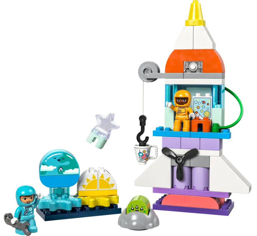 Inhalt: LEGO DUPLO 10422 3-in-1-Spaceshuttle für viele Abenteuer