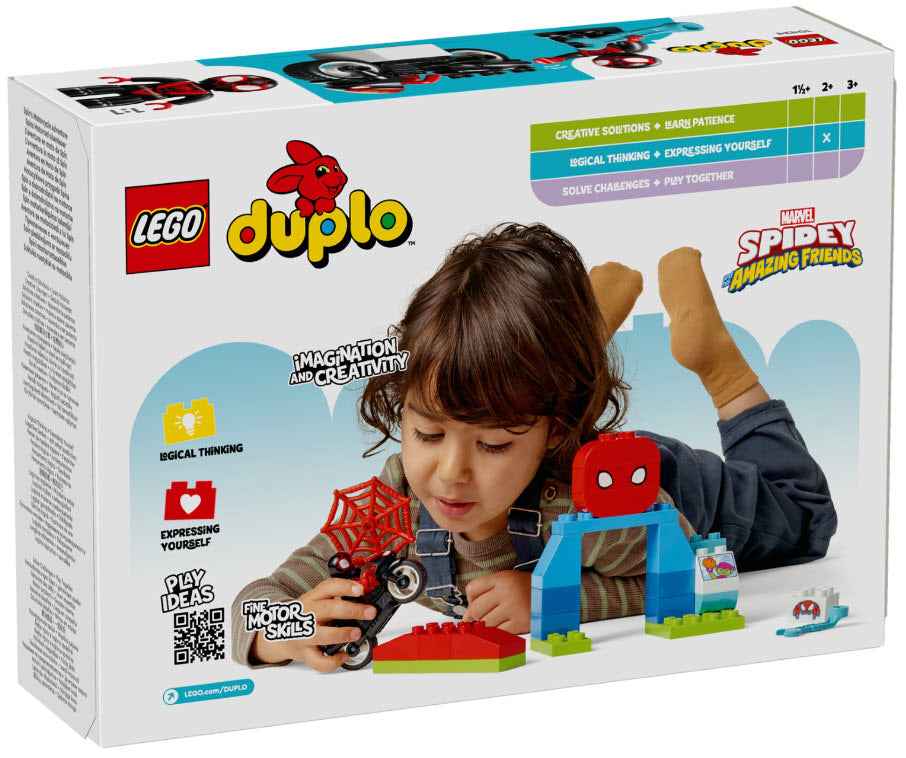 Box Rückseite: LEGO DUPLO 10424 Spins Motorrad-Abenteuer