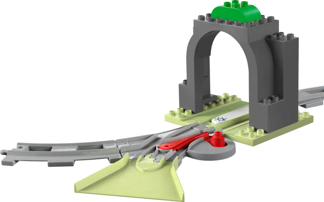 Inhalt: LEGO DUPLO 10425 Eisenbahntunnel und Schienen – Erweiterungsset