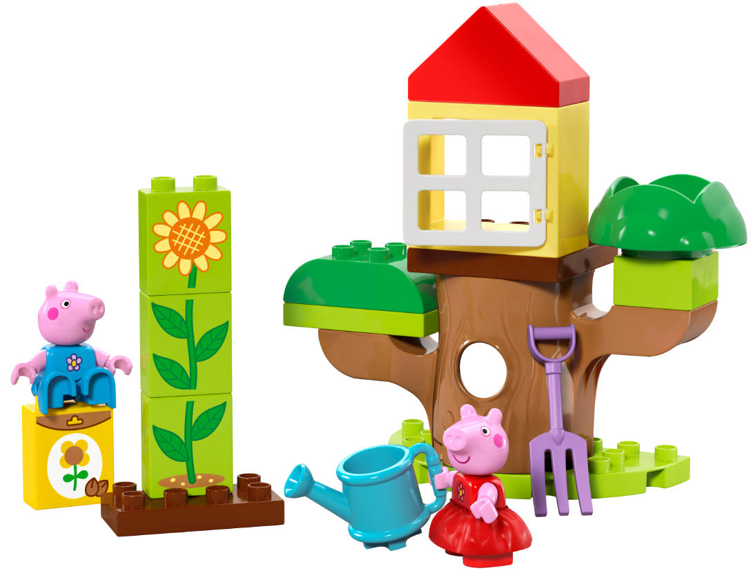 Inhalt: LEGO DUPLO 10431 Peppas Garten mit Baumhaus