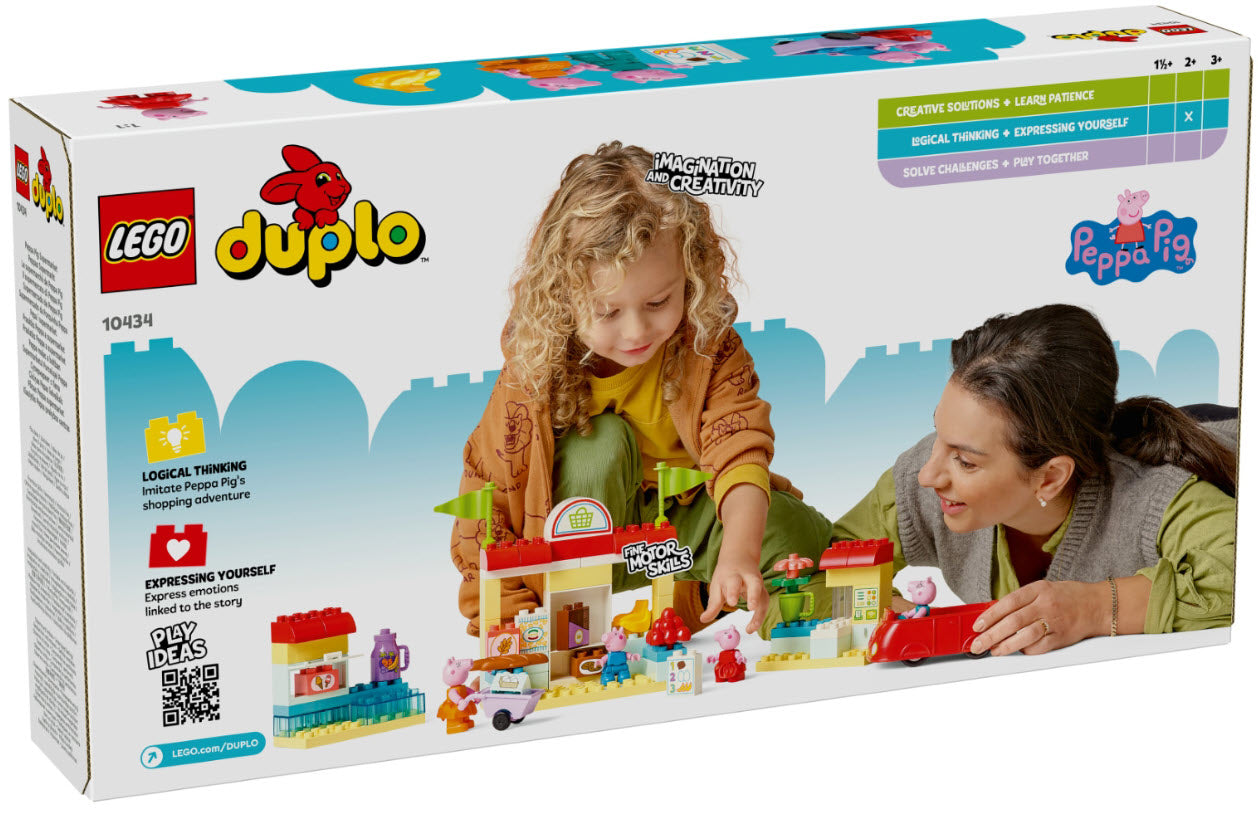Box Rückseite: LEGO DUPLO 10434 Peppas Supermarkt