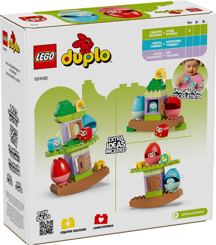 Box Rückseite: LEGO DUPLO 10440 Baum zum Balancieren und Stapeln